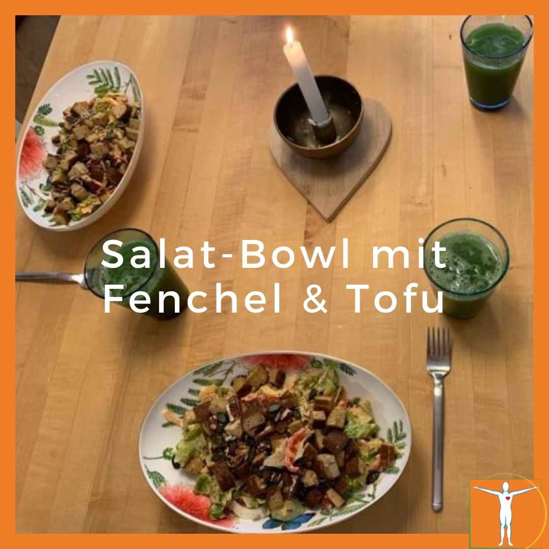 Salat-Bowl mit Fenchel & Tofu